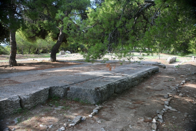 5th Century BC foundation stones of the temple of Athina